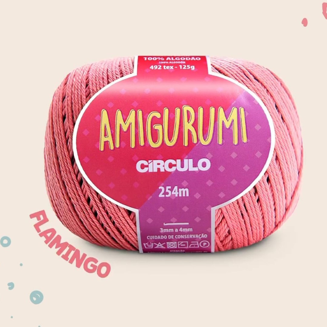 Linha Amigurumi Círculo 3048 (Flamingo)