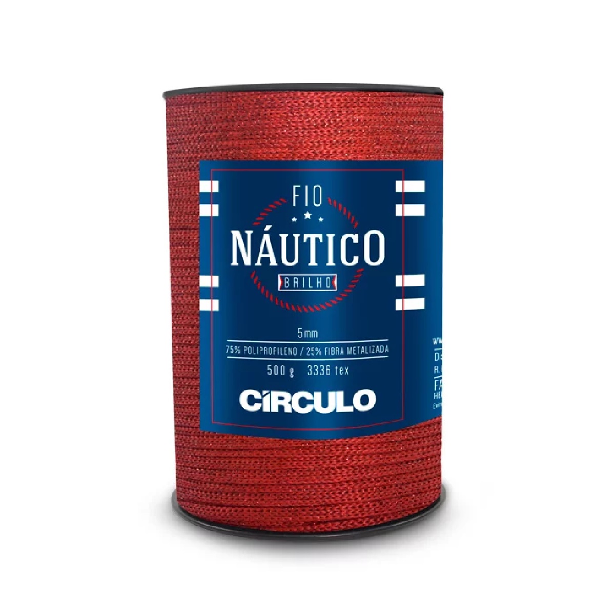 Fio Náutico Brilho Círculo 3734 (Vermelho)