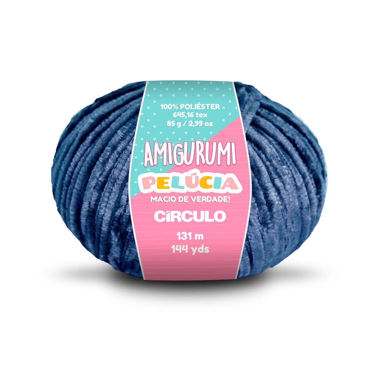 Linha Amigurumi Pelúcia Círculo 2856 (Anil - Profundo)