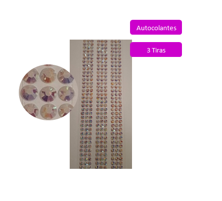 Cartela de Adesivos para Manto de Santinhas