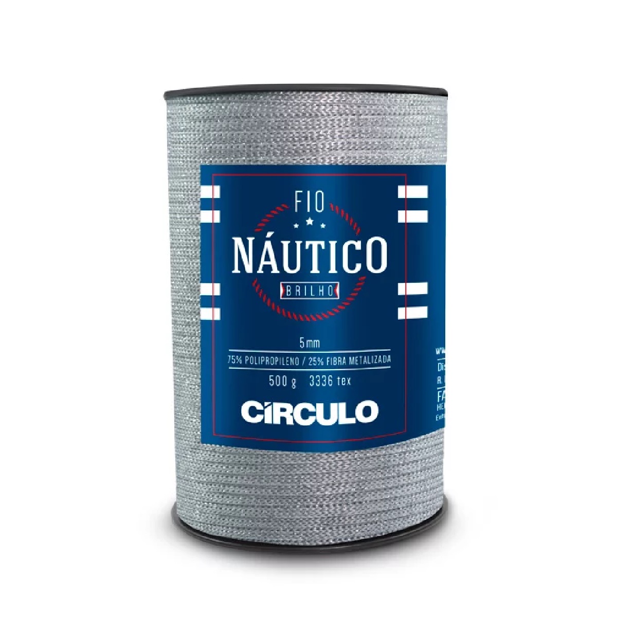 Fio Náutico Brilho Círculo 8261 (Prata)