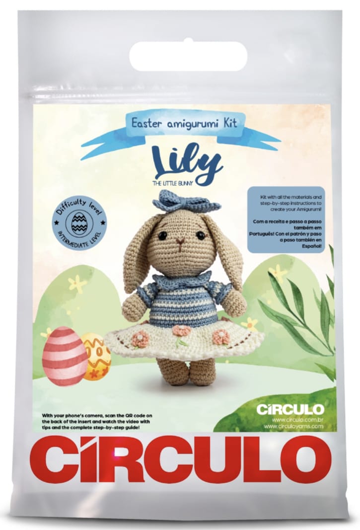 Kit Amigurumi Pàscoa Círculo -  Lily
