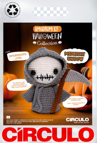 Kit Amigurumi Halloween Círculo -Midnight Shadow