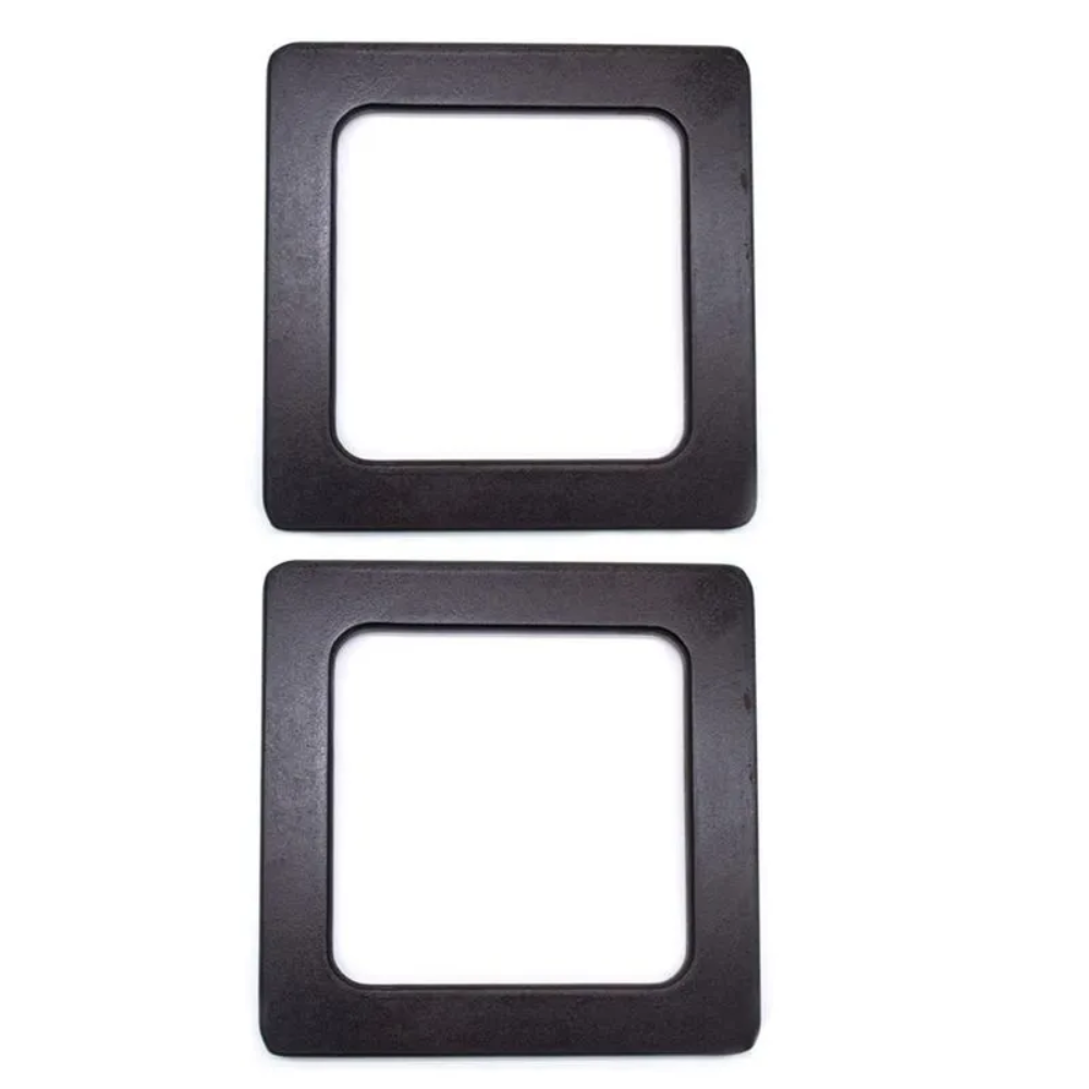 Par de Alças de Madeira Quadrada para Bolsas 14cm - Círculo