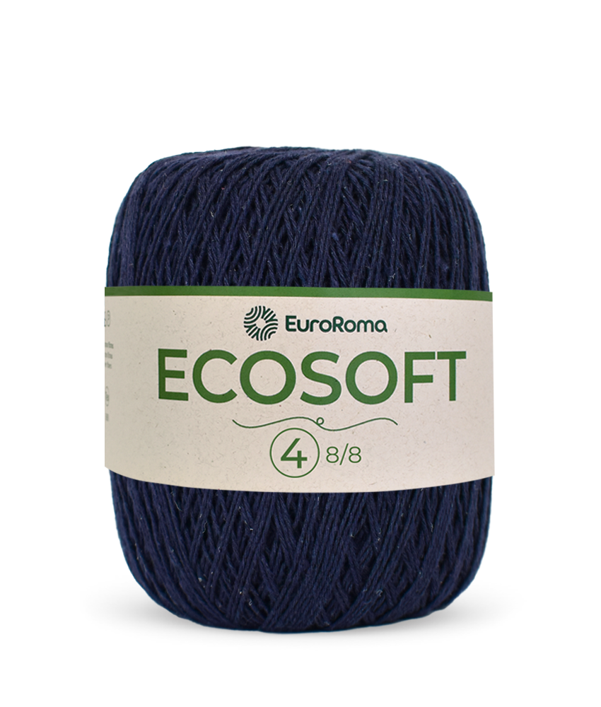 Barbante Ecosoft N4 Euroroma - 904 (Azul Marinho)