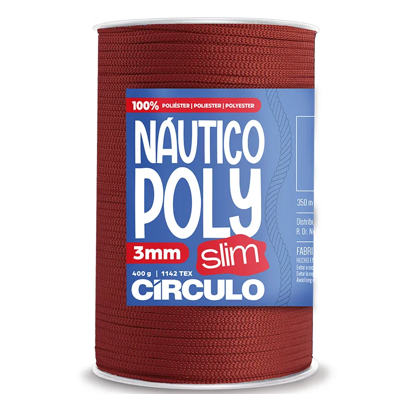 Fio Náutico Poly 3mm 4177 (Rooibos) - Círculo
