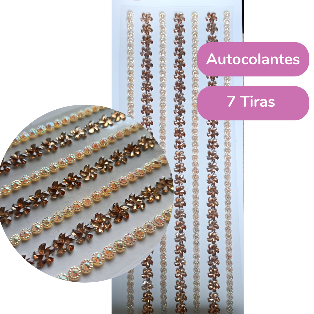 Cartela de Adesivos para Manto de Santinhas