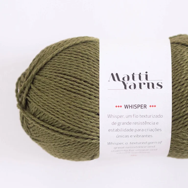 Fio Whisper Matti Yarns - Cor 8007 (Verde Oliva)
