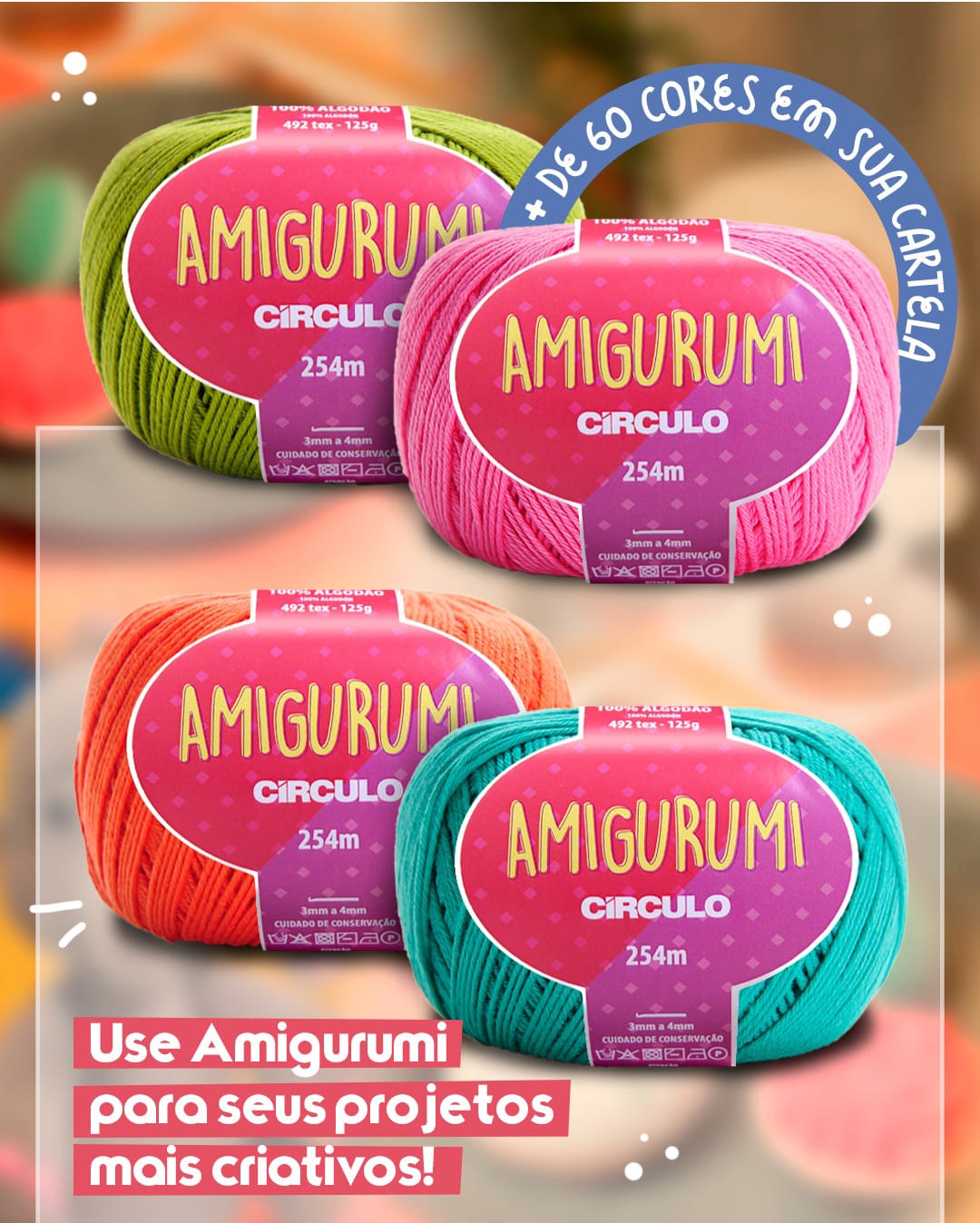 Explorando a Magia das Linhas Amigurumi Círculo: Transforme Seus Sonhos em Criações Encantadoras Explorando a Magia das Linhas Amigurumi Círculo: Transforme Seus Sonhos em Criações Encantadoras