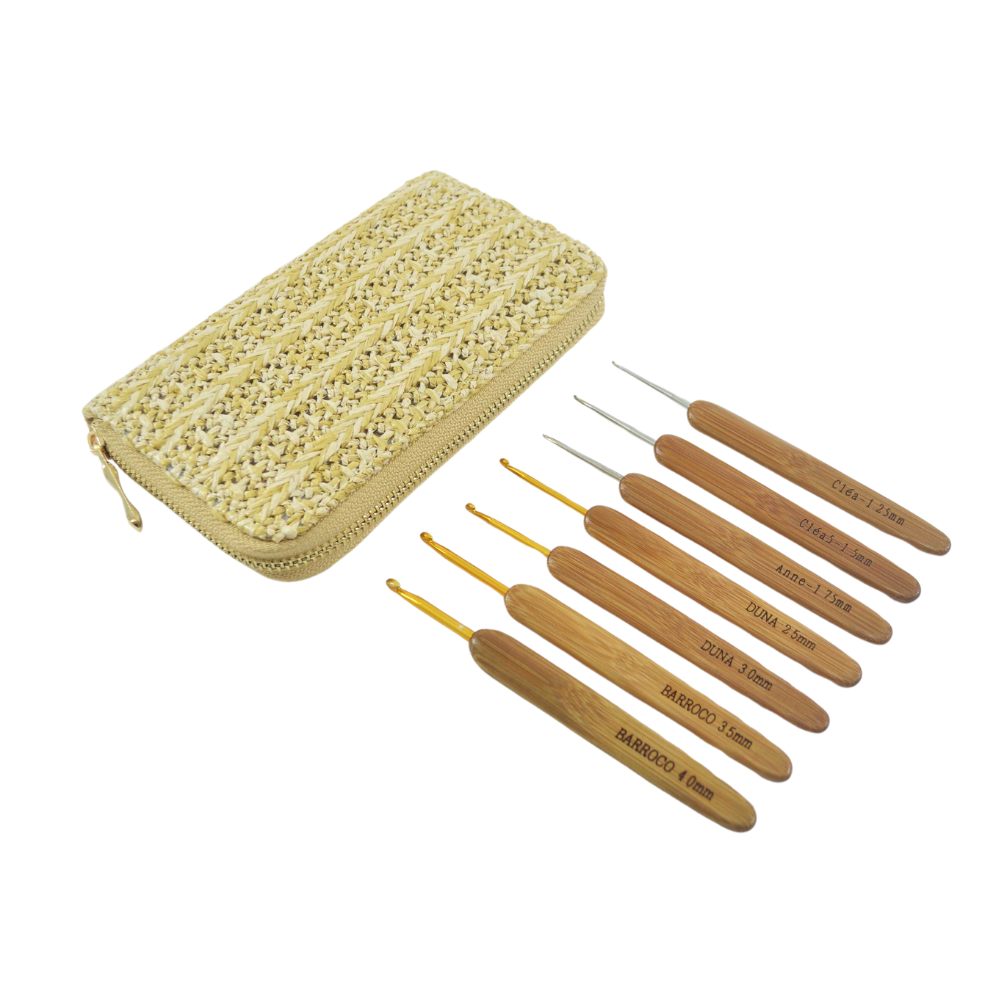 Kit Agulhas de Crochê Bambu