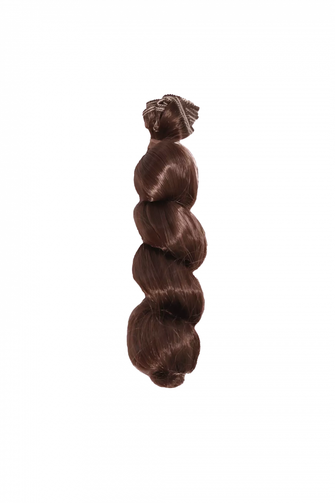 Cabelo para Amigurumi- Ondulado (Castanho Escuro)