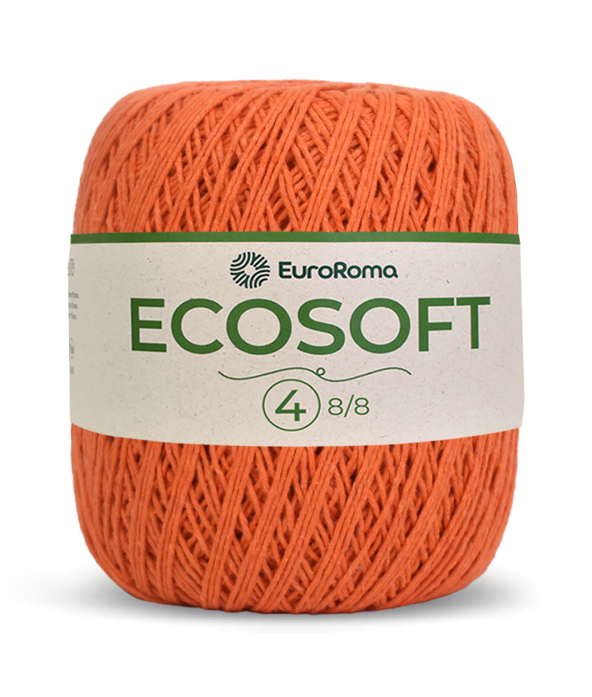 Barbante Ecosoft N4 Euroroma - 750 (Laranja)