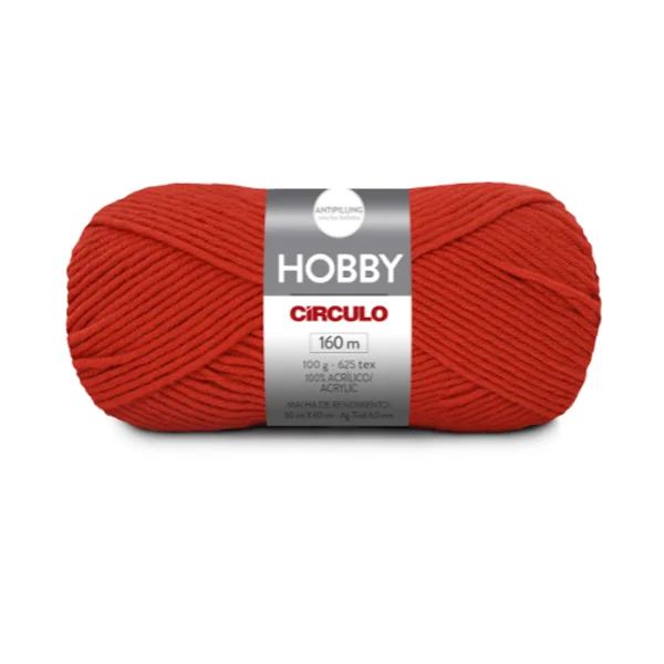 Lã Hobby Círculo 3583 (Fogo_Vermelho)