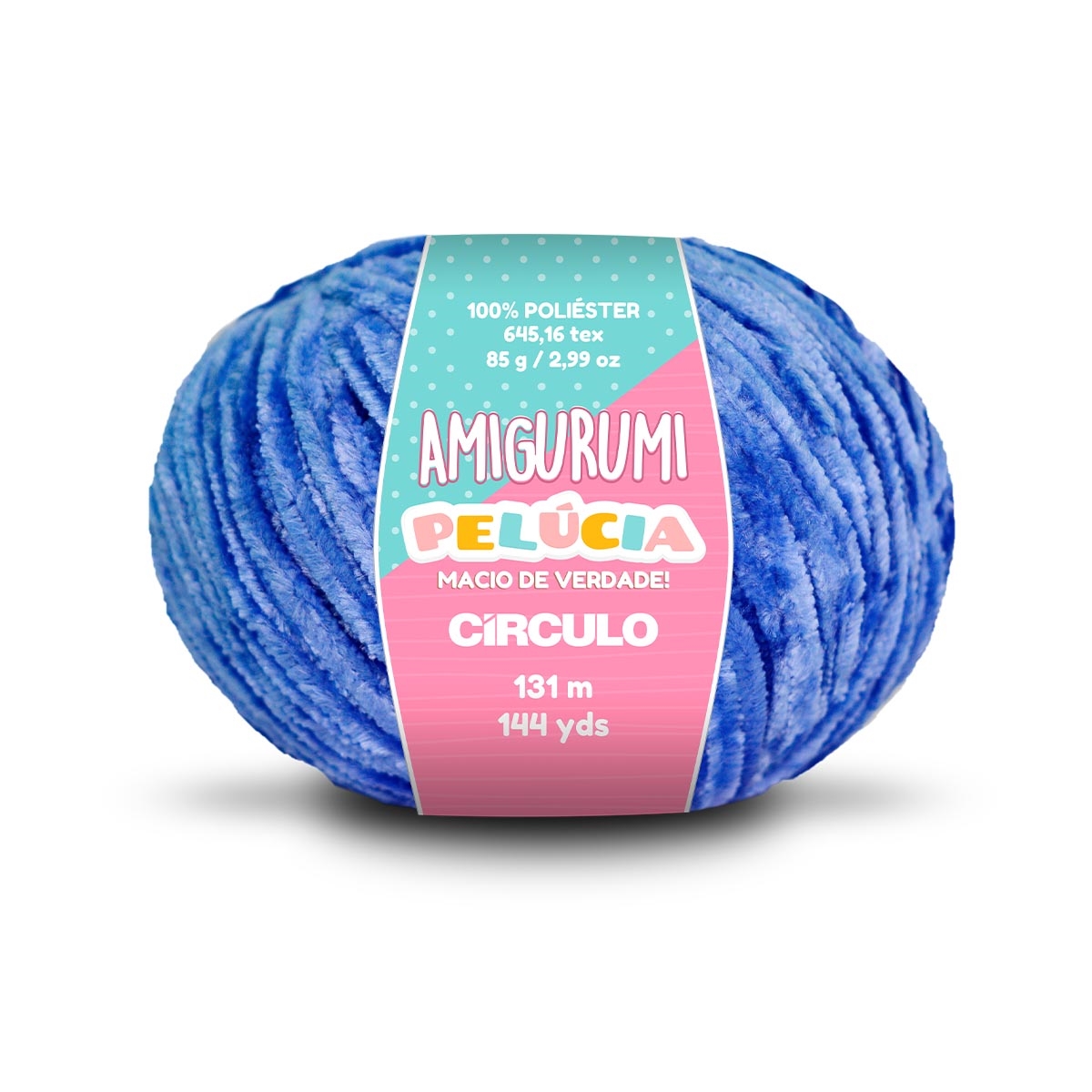Linha Amigurumi Pelúcia Círculo 2829 (Azul - Bic)