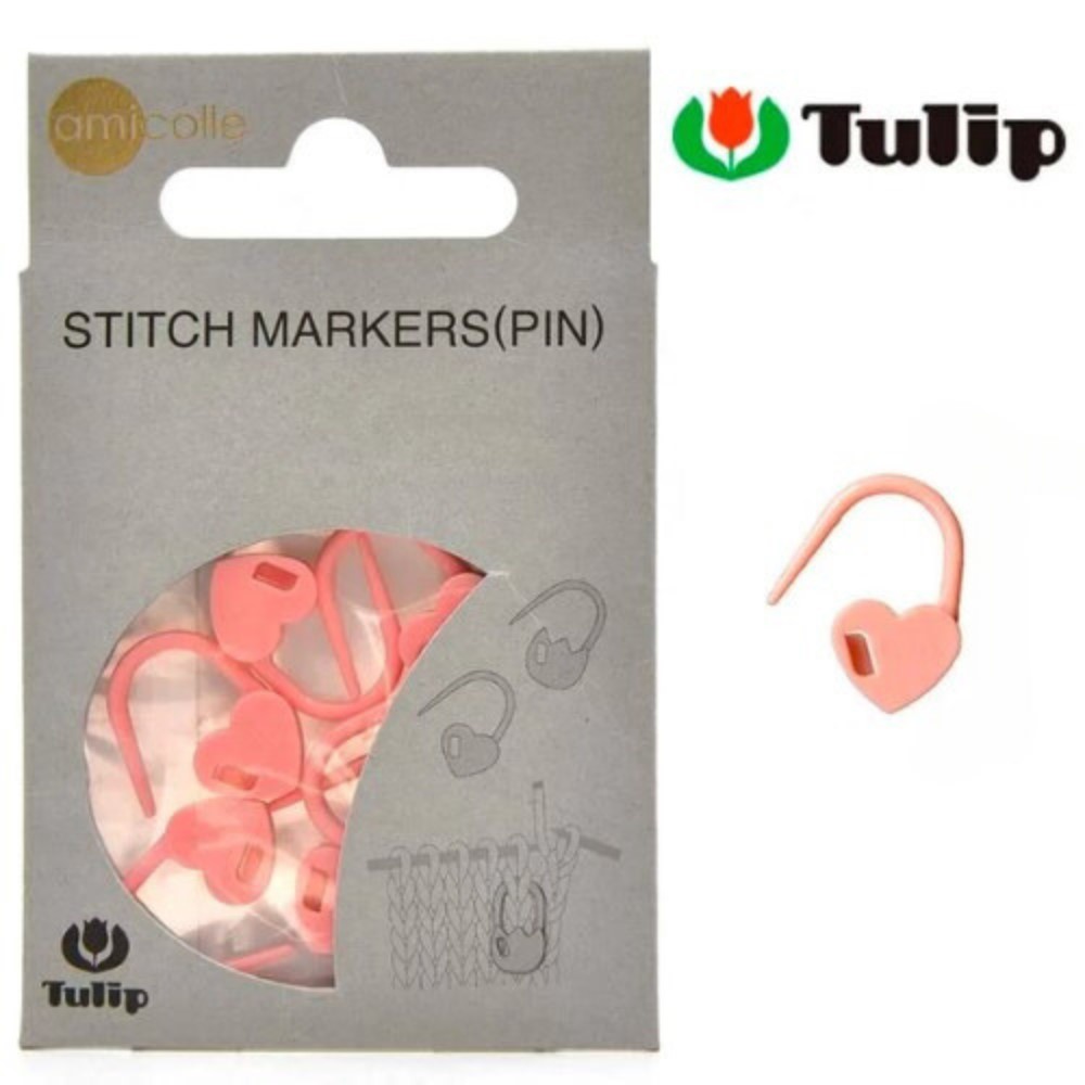 Marcador de Ponto Tulip Coração - 07 unidades