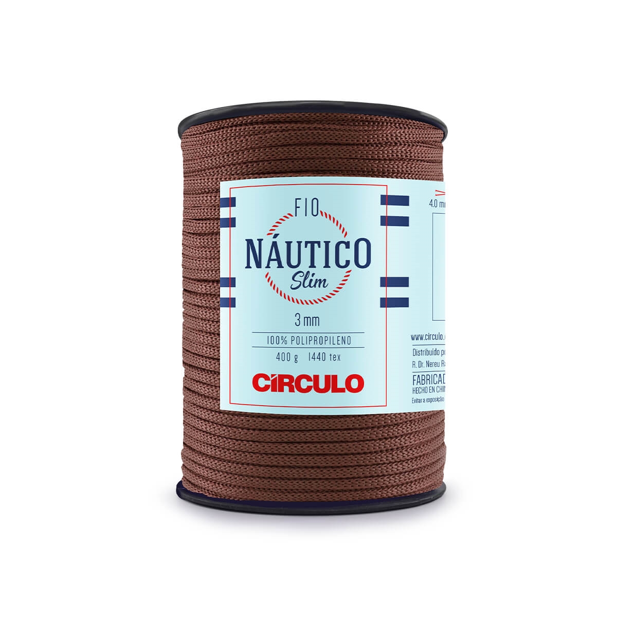 Fio Náutico Slim 3mm  Círculo 7382  (Chocolate)