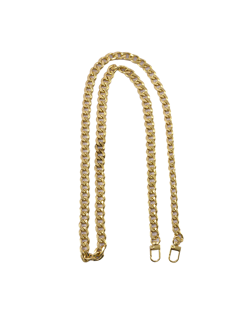 Alça de Metal Corrente Grossa para Bolsas 1,2m - Círculo (Dourada)
