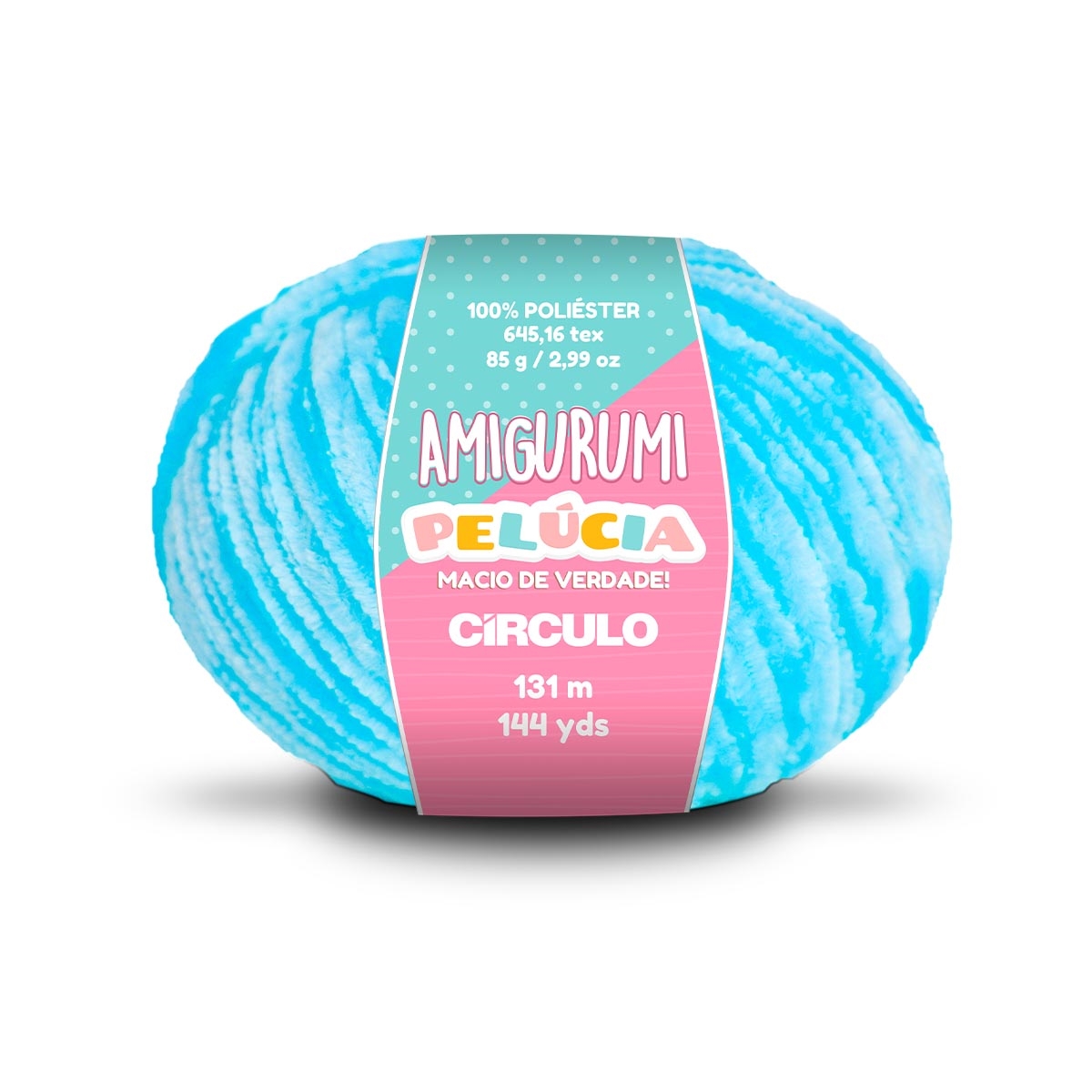 Linha Amigurumi Pelúcia Círculo 2194 (Turquesa)