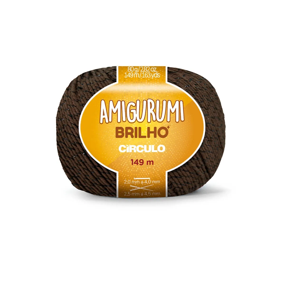Linha Amigurumi Brilho Círculo 7569 (Brigadeiro)