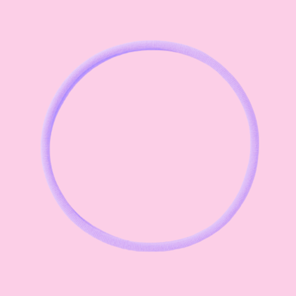 Faixa de Cabelo Recém Nascido (Lílas)