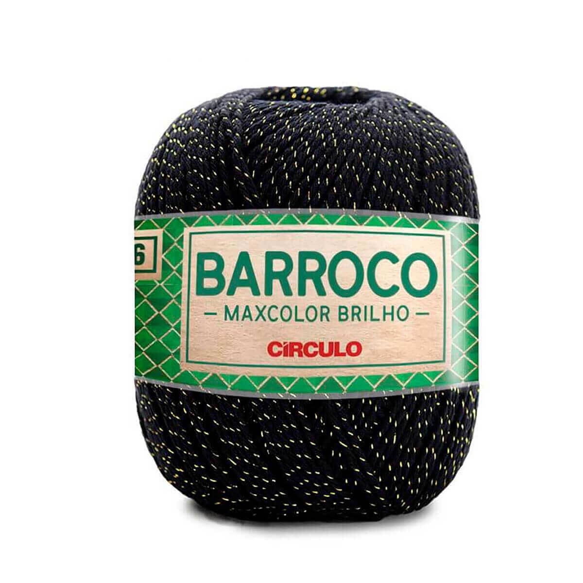 Barroco Maxcolor Brilho N.6 Círculo 8990 (Preto)