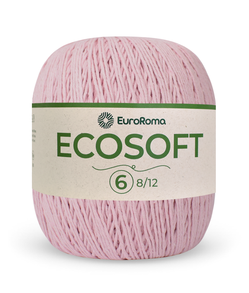 Barbante Ecosoft N6 Euroroma  - 510 (Rosa Bebe)