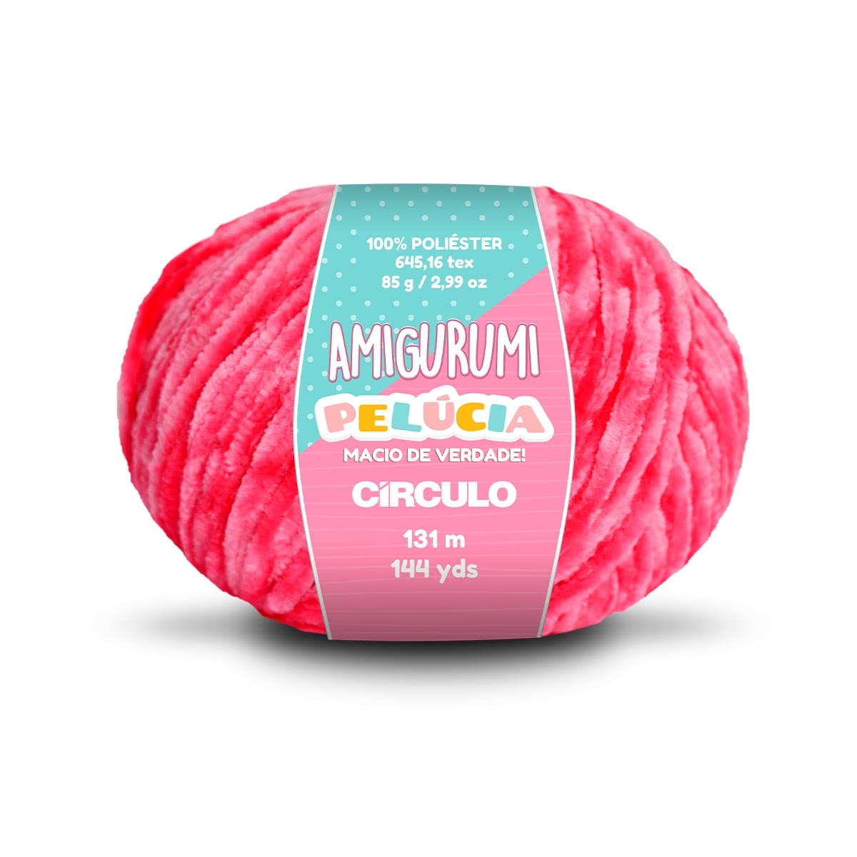 Linha Amigurumi Pelúcia Círculo 3583 (Cereja)