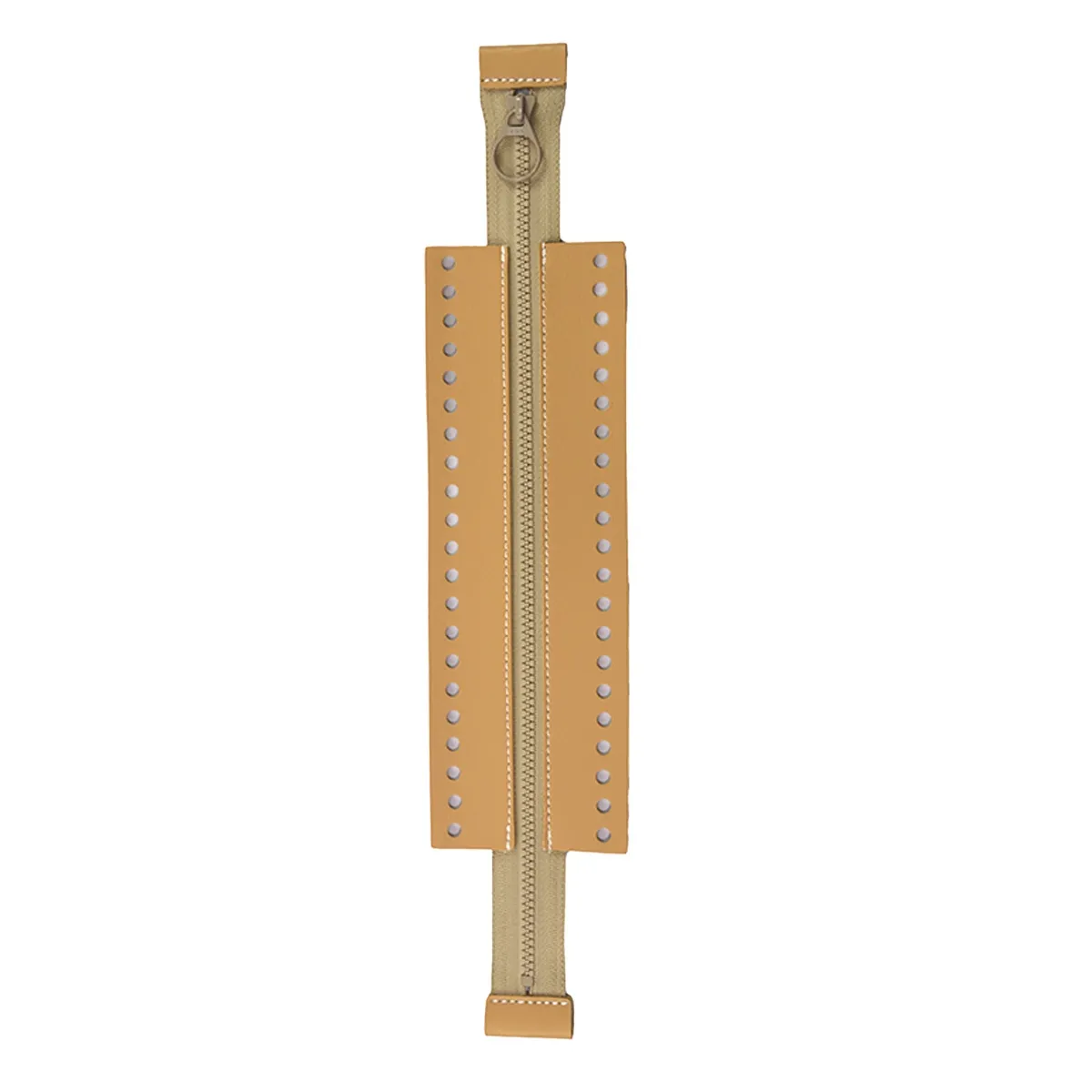 Fecho de Bolsa com Ziper - Circulo (Bege) 30cm