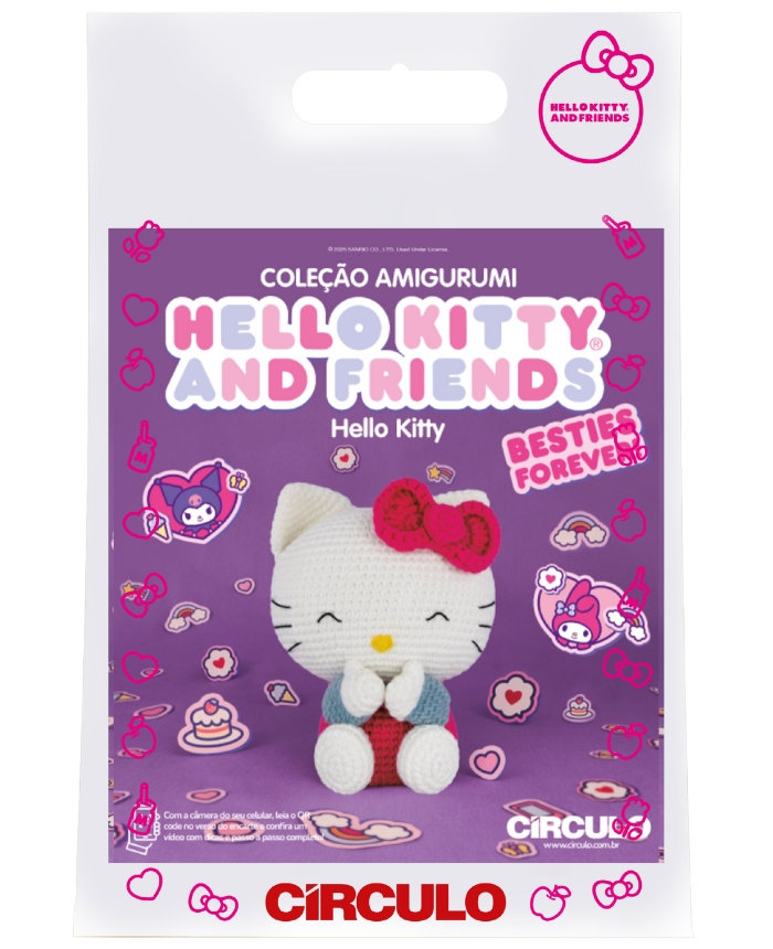 Kit Amigurumi Hello Kitty and Friends (Círculo )- Hello Kitty