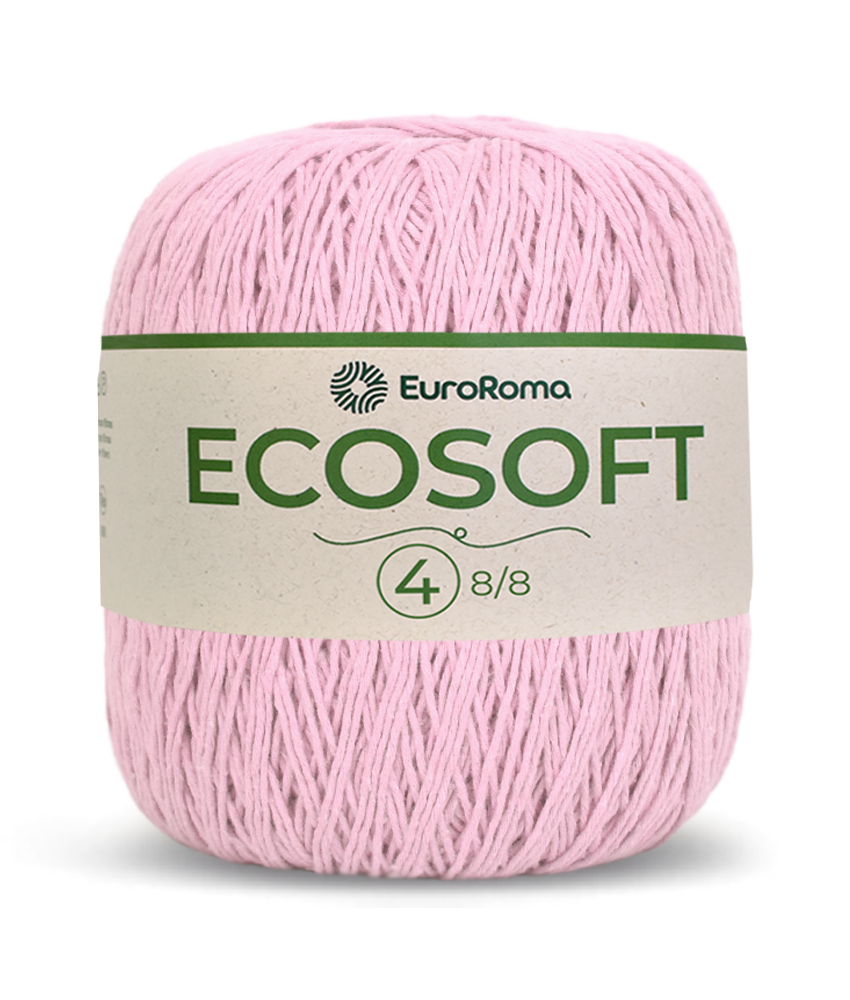 Barbante Ecosoft N4 Euroroma - 510 (Rosa Bebe)