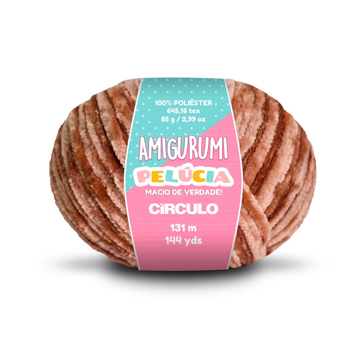 Linha Amigurumi Pelúcia Círculo 7569 (Brigadeiro)