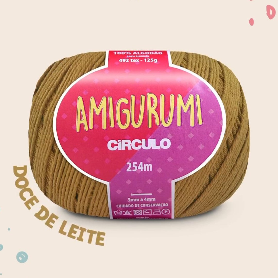 Linha Amigurumi Círculo 7077 (Doce de Leite)