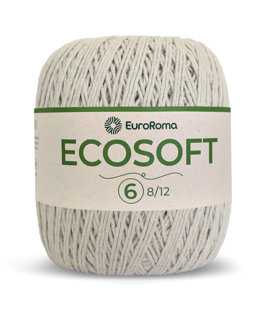 Barbante Ecosoft N6 Euroroma  - 300 (Caqui)