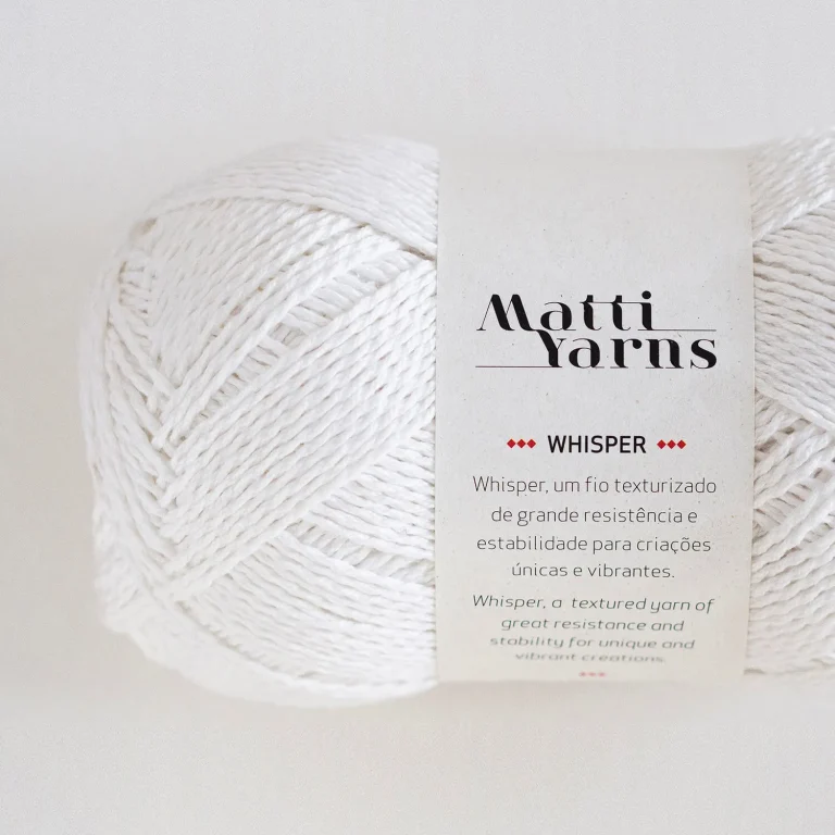 Fio Whisper Matti Yarns - Cor 1000 (Branco)