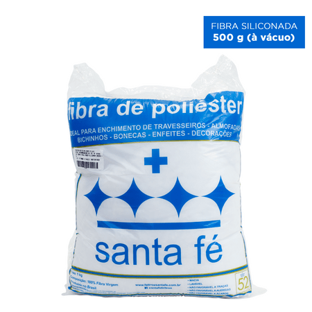 Fibra de Poliéster Para Enchimento de Amigurumi -  500g.