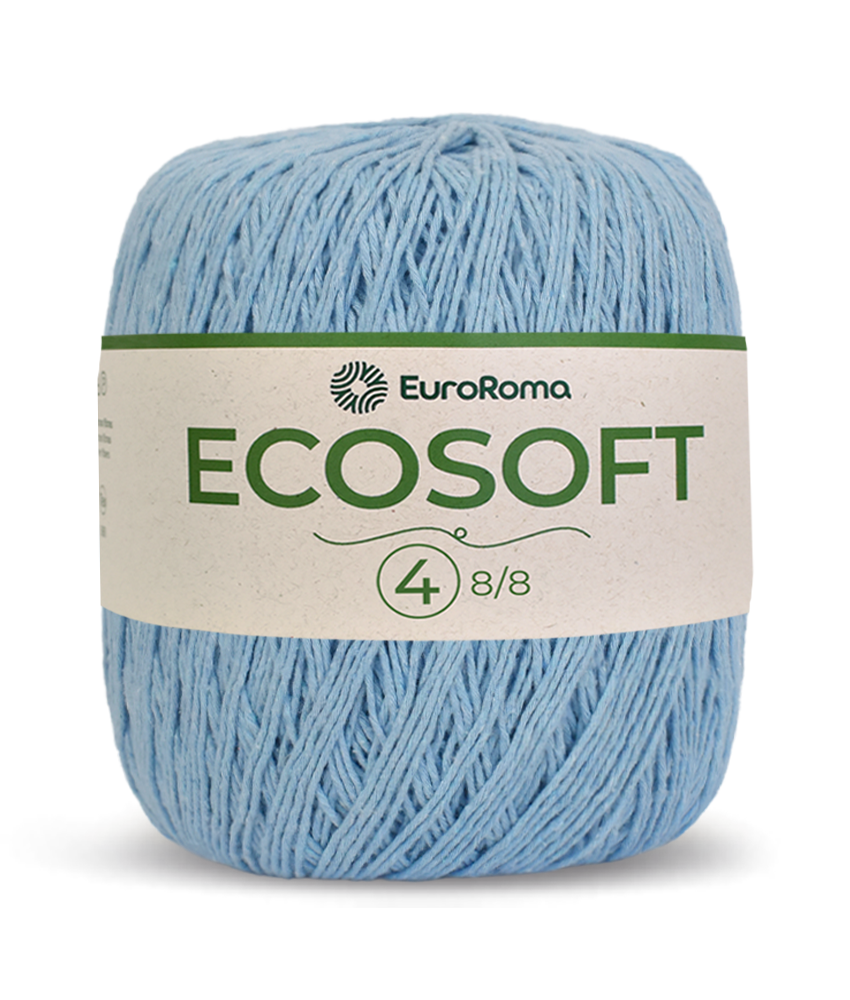 Barbante Ecosoft N4 Euroroma - 900 (Azul Bebe)