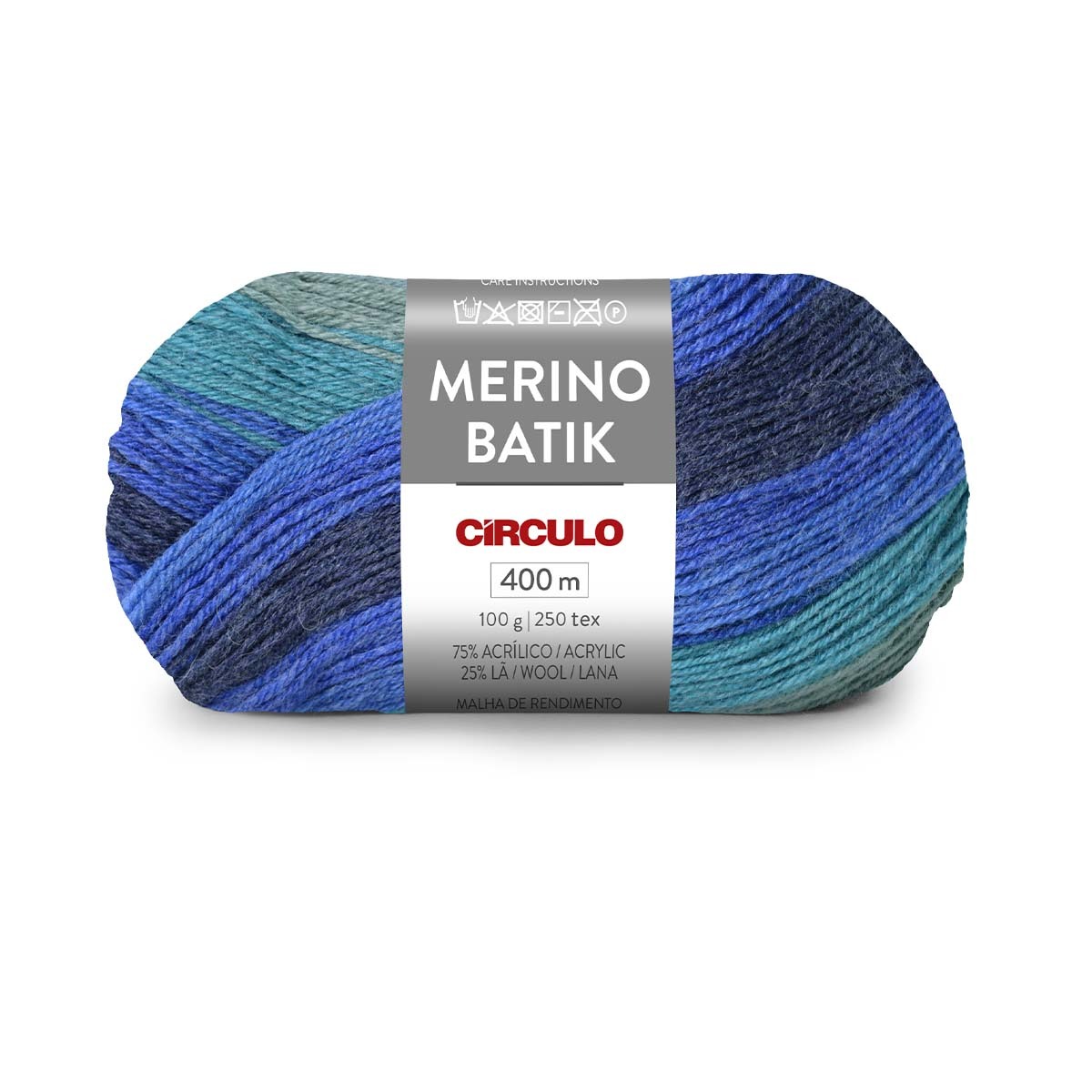 Lã Batik Merino Círculo 9807 (Índico)