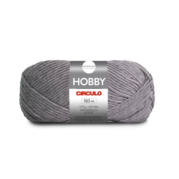 Lã Hobby Círculo 8473 (Aluminio)