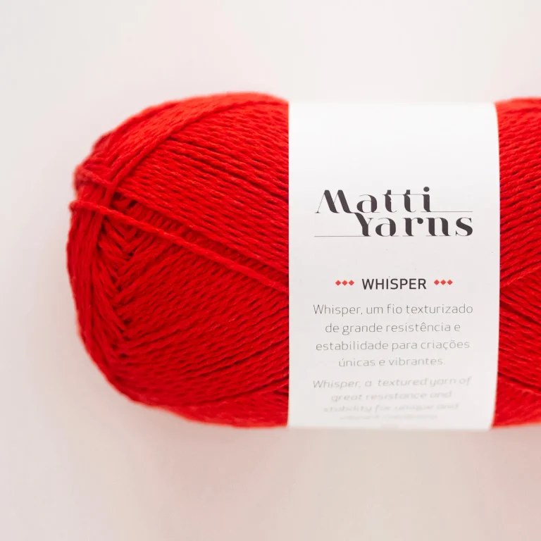 Fio Whisper Matti Yarns - Cor 5003 (Vermelho)