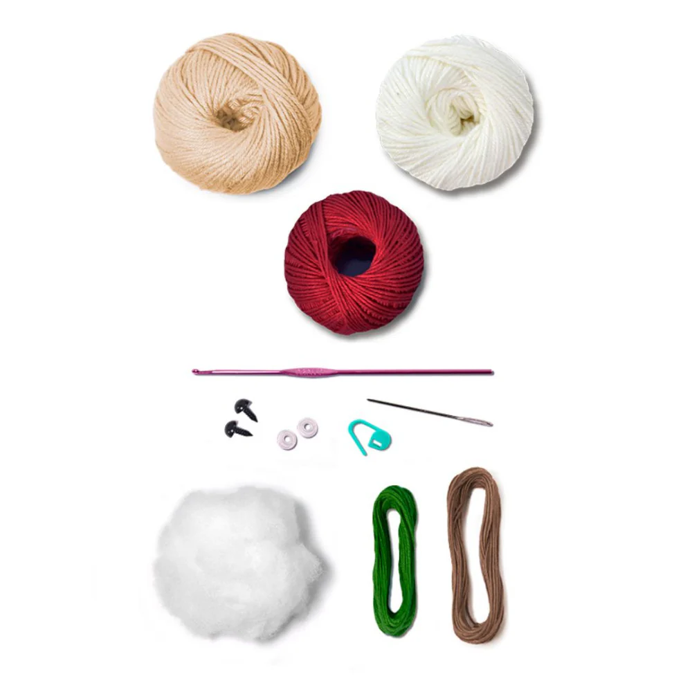 Kit Amigurumi Natal Círculo - Mãe Natal