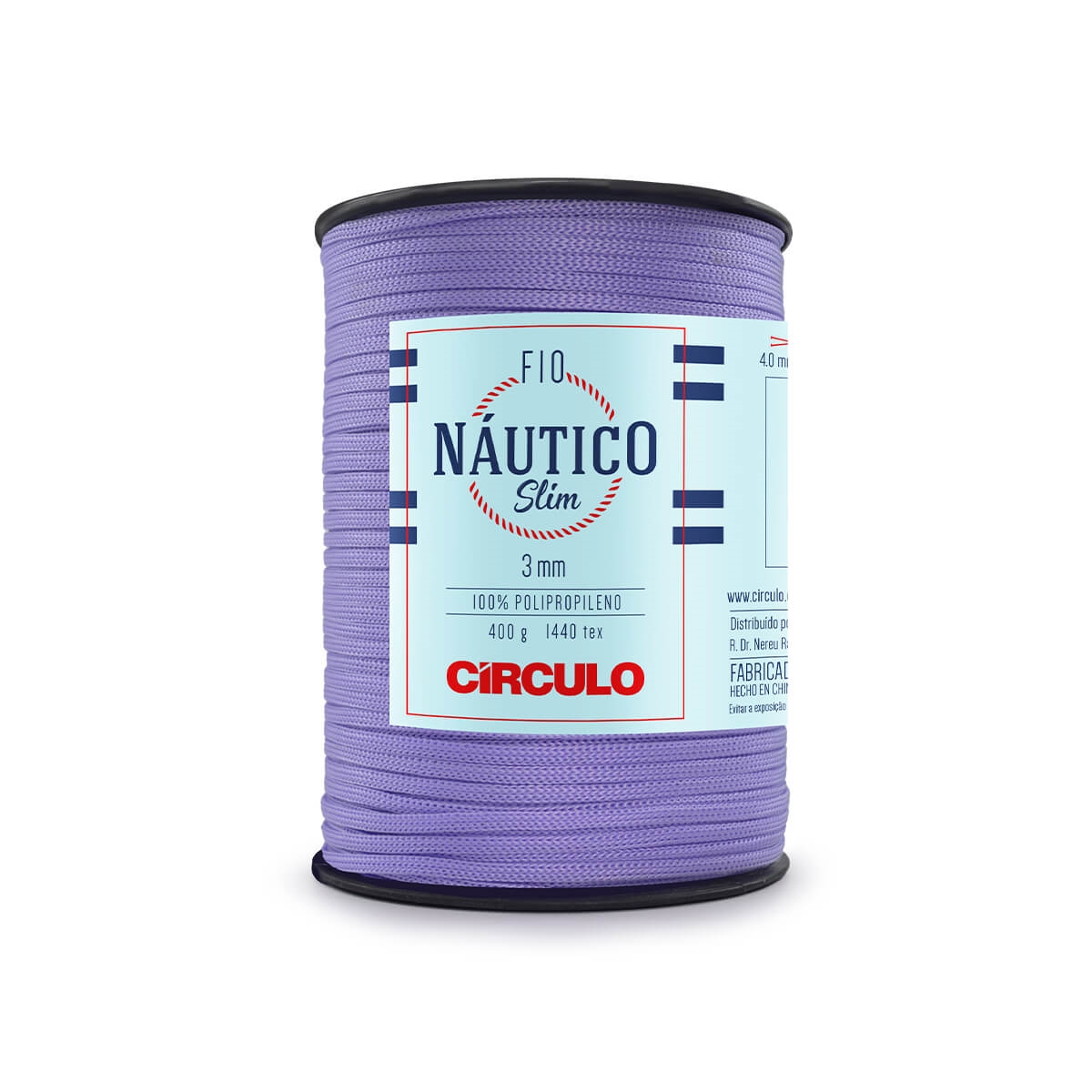 Fio Náutico Slim 3mm  Círculo 6581 (Lilás)