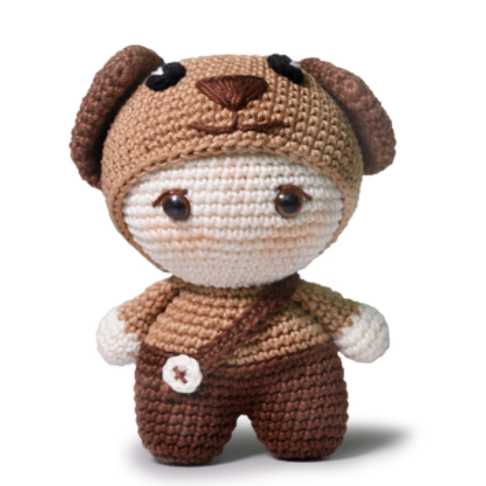 Kit Amigurumi Círculo - Coleção Too Cute Cor 02 – (Cachorro)