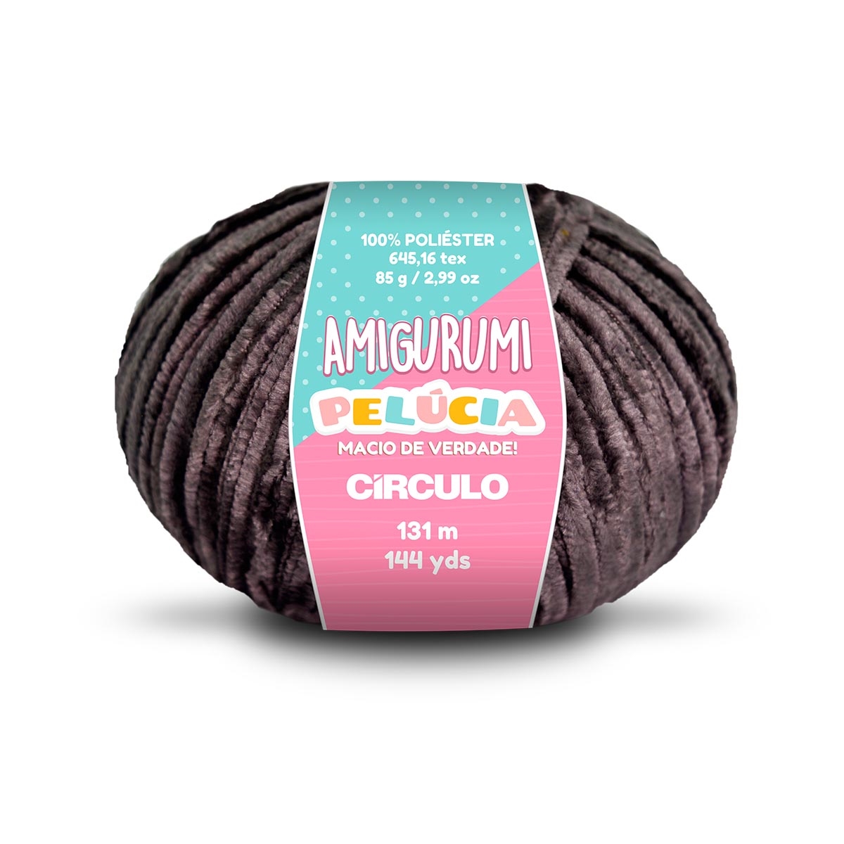 Linha Amigurumi Pelúcia Círculo 8990 (Preto)