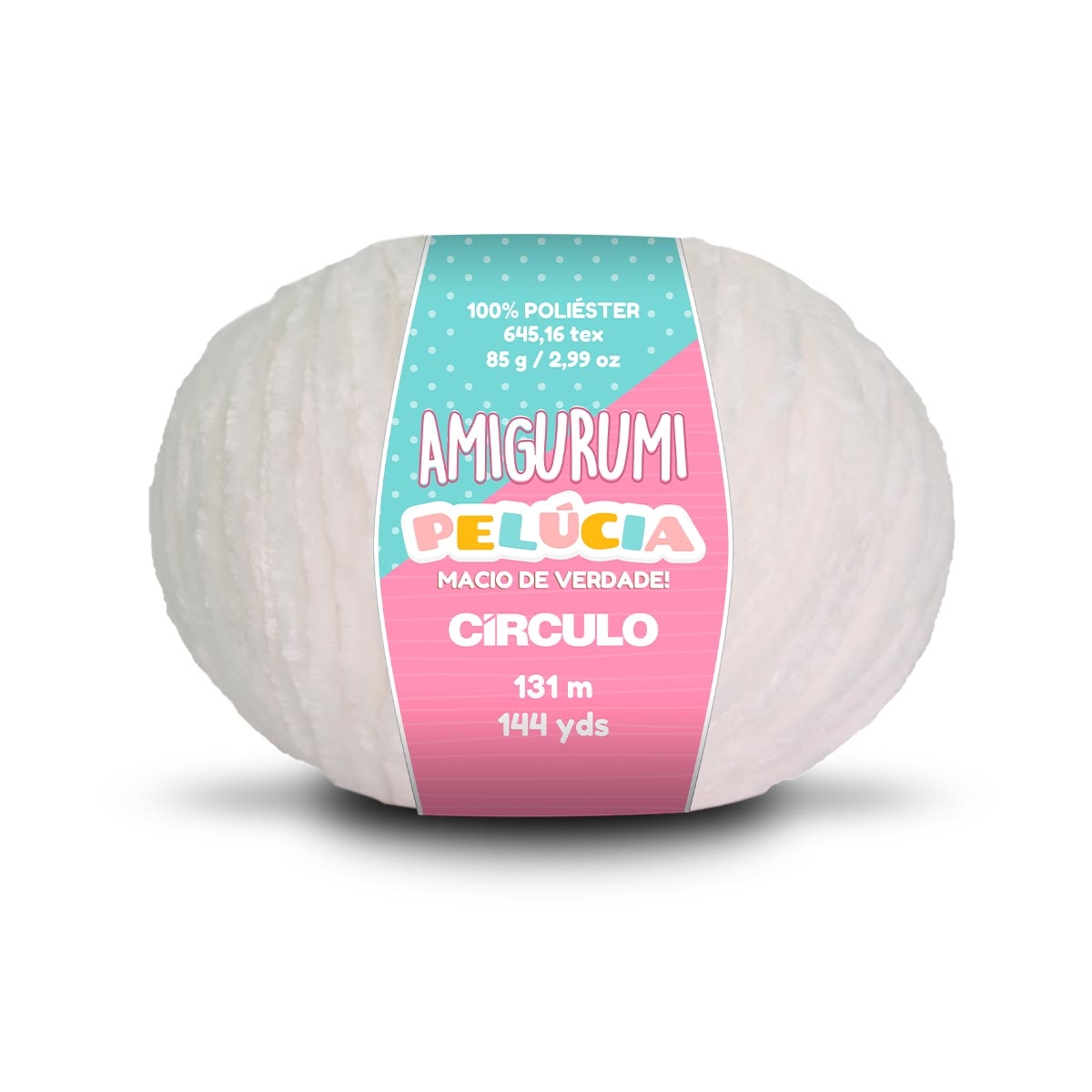 Linha Amigurumi Pelúcia Círculo 8001 (Branco)