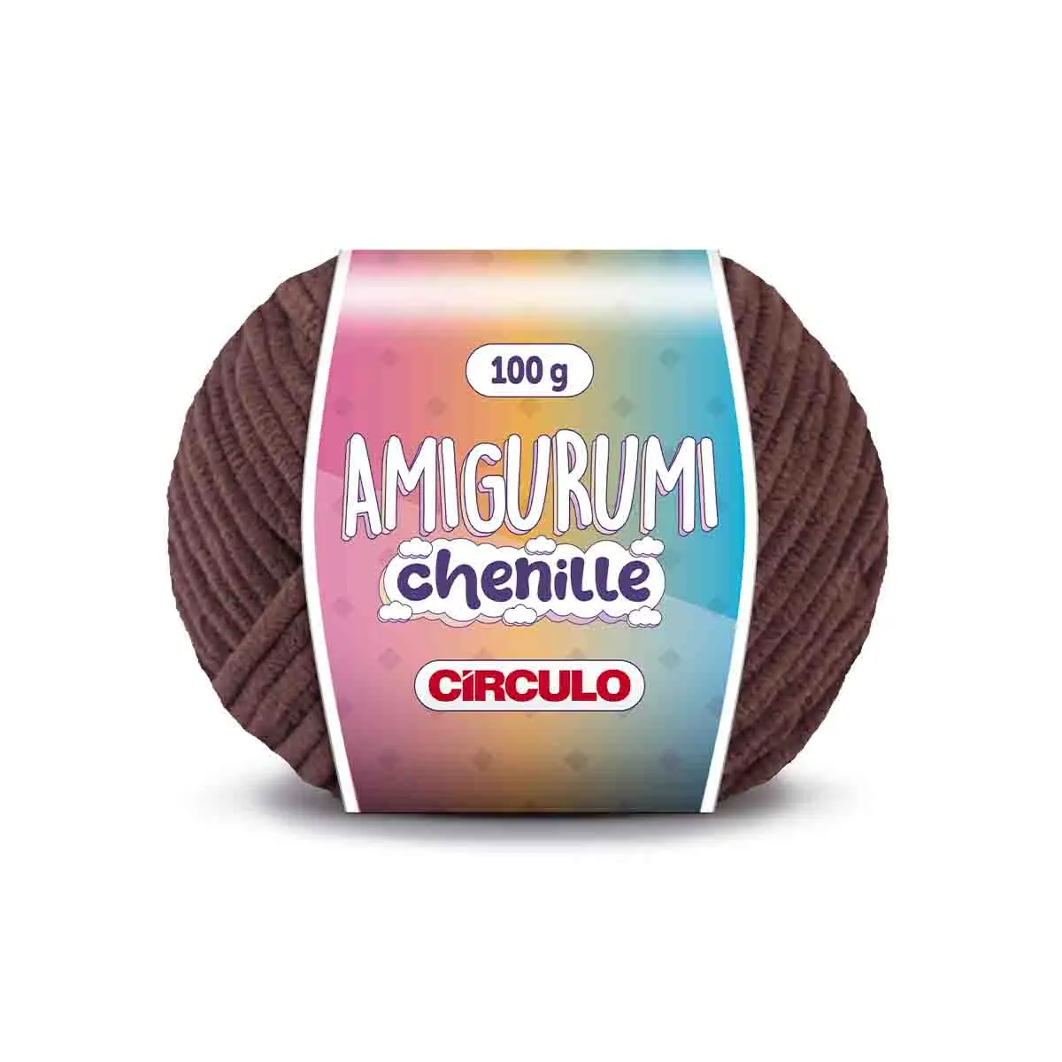 Linha Amigurumi Chenille Círculo 7569 (Brigadeiro)