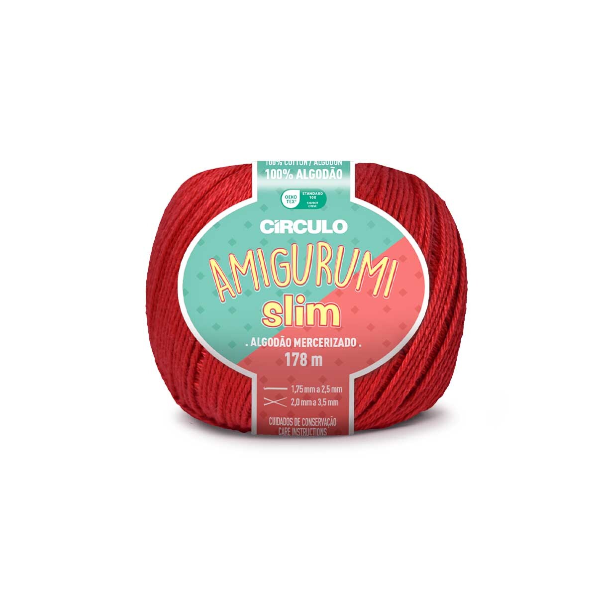 Linha Amigurumi Slim Círculo 3402 (Vermelho Círculo)