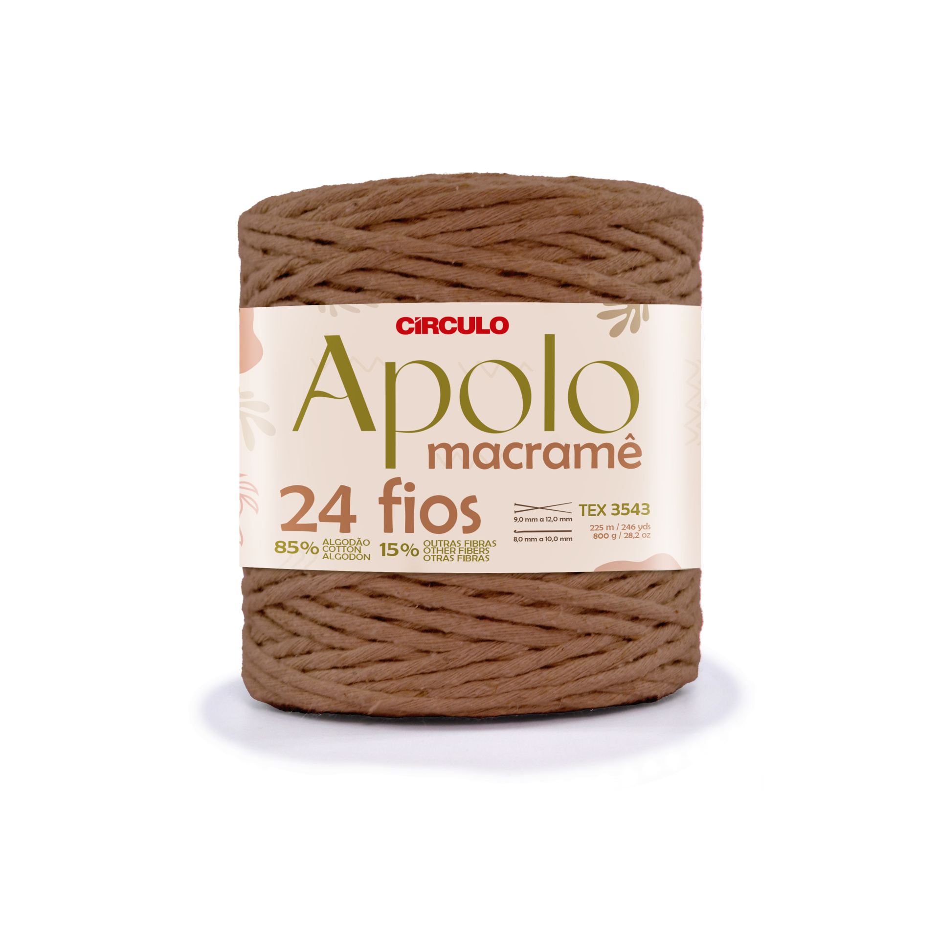 Apolo Macramê Circulo 7466 (Castanha)