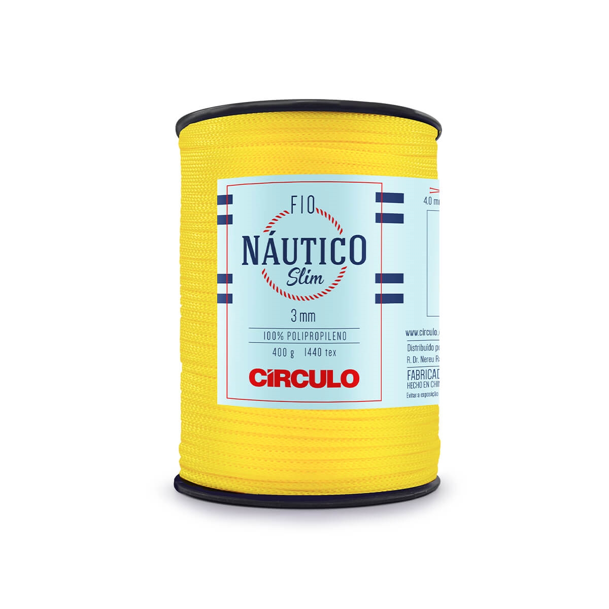 Fio Náutico Slim 3mm  Círculo 1289  (Canário)