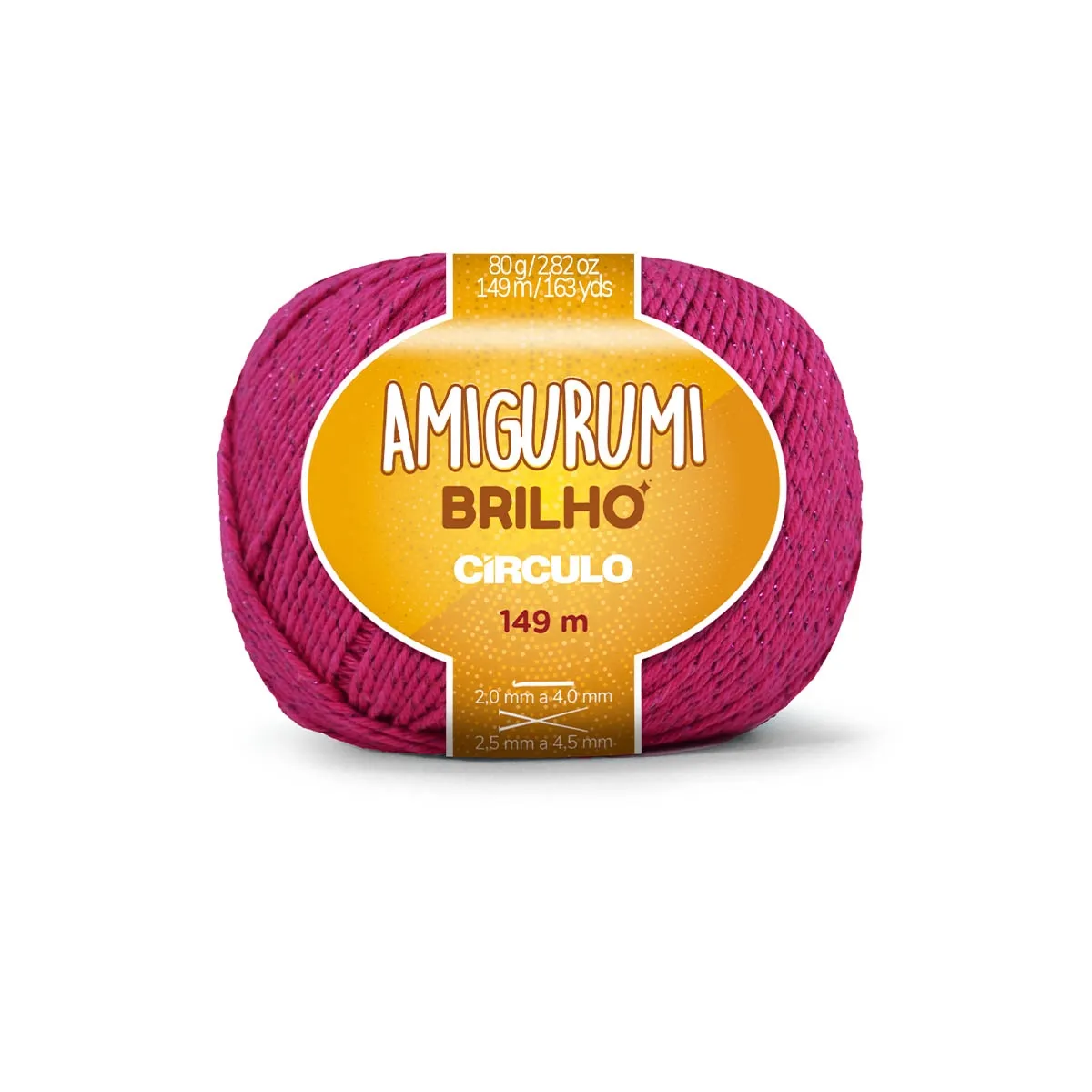 Linha Amigurumi Brilho Círculo 3754(Rosa Pink)