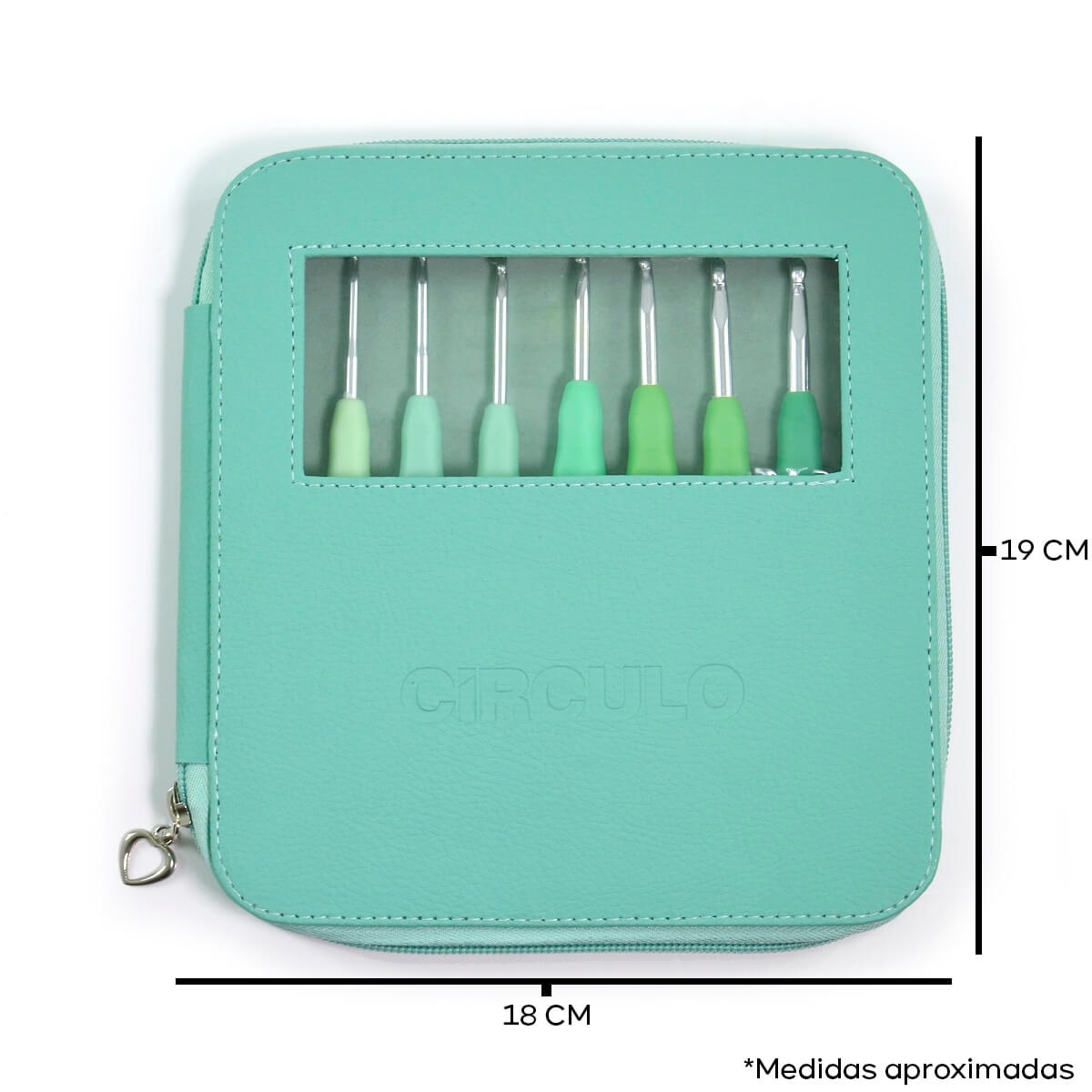 Kit Agulhas Soft Cabo Emborrachado - Círculo (Verde)